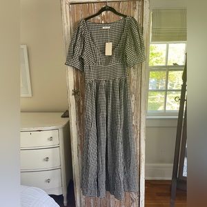 Doen Kennedy dress in Ink Gingham
